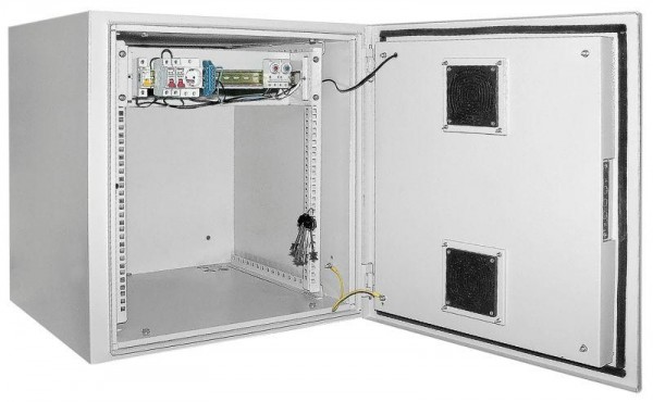  Шкаф уличный 19дюйм 12U 650х600мм IP55 метал. дверь; сер. ITK LO35-12U66-M55 