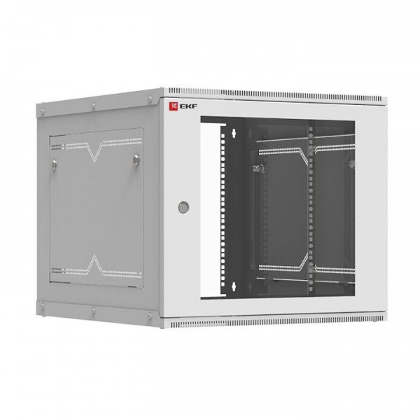  Шкаф телекоммуникационный Astra A 9U 600х650 настенный разборный дверь стекло PROxima EKF ITB9G650D 