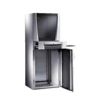  Шкаф SE 800х1600х600 обз. дверь поддон для клавиатуры Rittal 5386000 