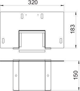  Рамка монтажная I120 70х110 BSKM-WA 0711 OBO 7216380 