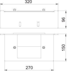  Пластина адаптерная I120 70х110BSKM-GW 0711 OBO 7216385 