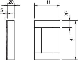  Заглушка торцевая 100х80х20BSKP-E0406 OBO 7214705 