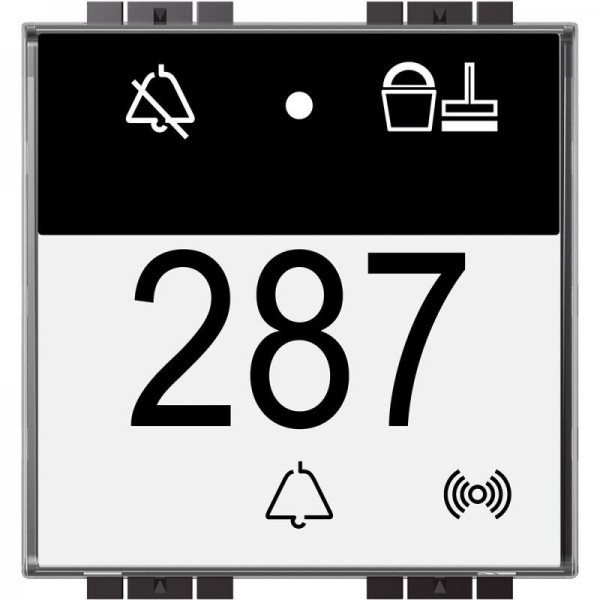  Считыватель ключей-карт MyHome SCS Livinglight бесконтактный для отелей с инд. DND-MUR BTC Leg LN4651 