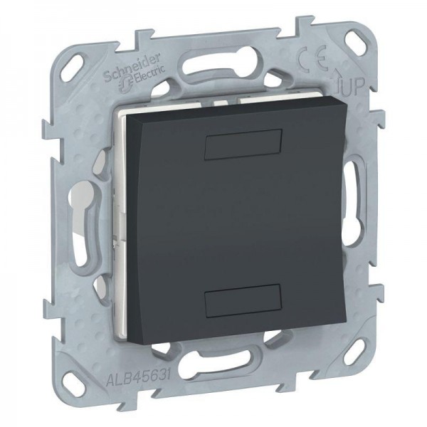  Механизм выключателя 2-кл. СП UNICA NEW KNX антрацит SchE NU553054 