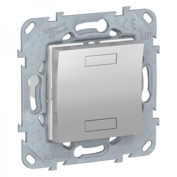 Механизм выключателя 2-кл. СП UNICA NEW KNX алюм. SchE NU553030 