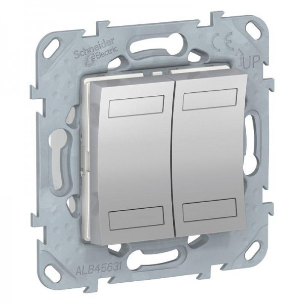  Механизм выключателя 4-кл. СП UNICA NEW KNX алюм. SchE NU553130 