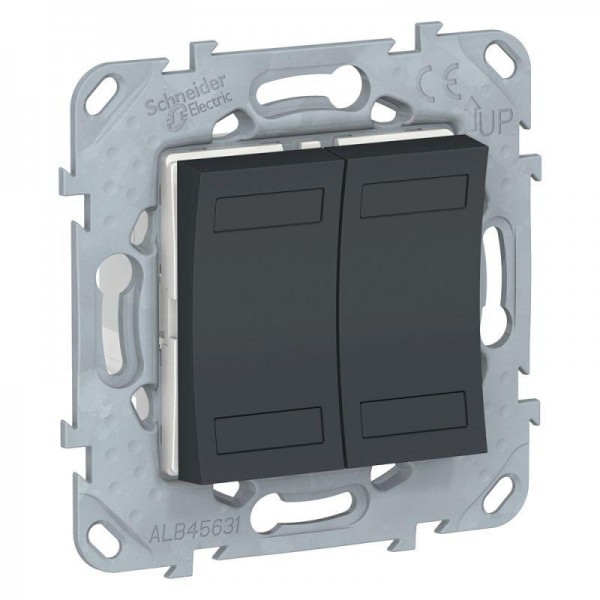  Механизм выключателя 4-кл. СП UNICA NEW KNX антрацит SchE NU553154 