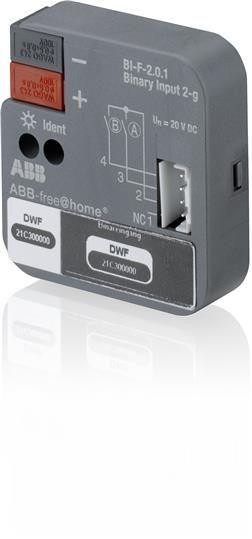  Вход бинарный BI-F-2.0.1 2-кан. дискретный вход free@home FM ABB 2CDG510002R0011 