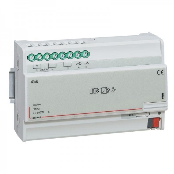  Светорегулятор универсальный KNX 500ВА 2-кан. DIN 8мод. Leg 002686 