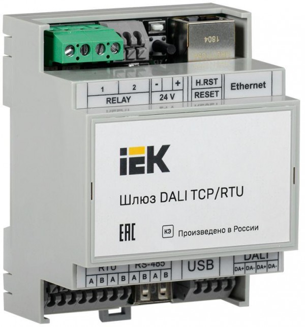  Шлюз DALI TCP/RTU на 64 устройства ИЭК LAD00-02-0-064-K03 