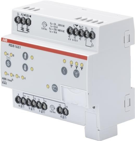  Фанкойл-контроллер FCC/S1.5.2.1 2xPWM-упр. клапанами вентилятором 0-10В ABB 2CDG110235R0011 