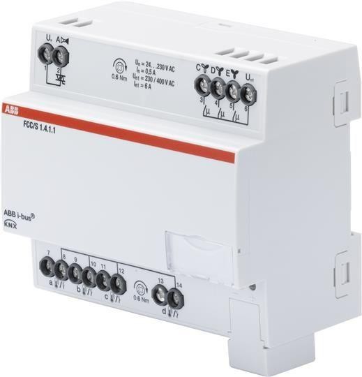  Фанкойл-контроллер FCC/S1.4.1.1 PWM упр. клапаном контура 3ступ. упр. вентилятором ABB 2CDG110209R0011 