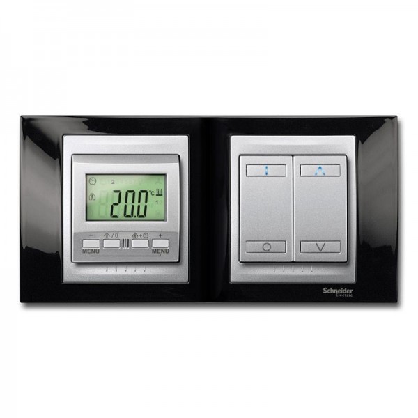  Терморегулятор KNX с дисплеем алюм. SchE MGU5.534.30 