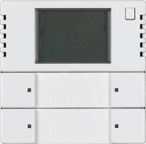  Терморегулятор 6128/28-84-500 KNX с дисплеем и сенсором 2/4-клавишный альп. бел. ABB 2CKA006134A0334 