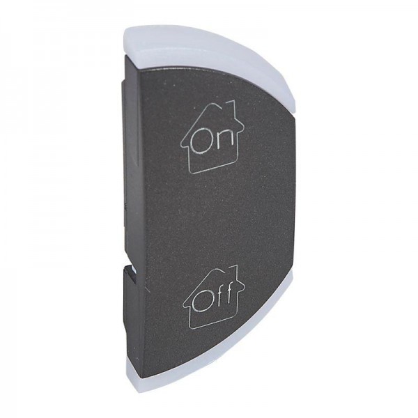  Панель лицевая MyHome SCS 1мод. "GEN-ON-OFF" правая графит Leg 064856 