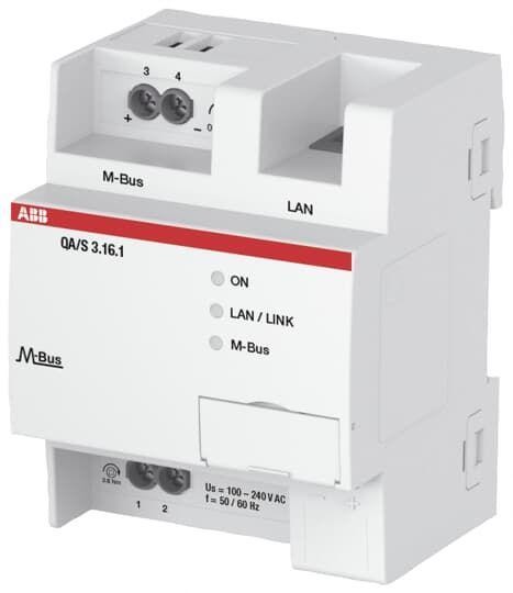  Модуль анализа QA/S3.16.1 энергопотребления M-Bus на 16 счетчиков ABB 2CDG110226R0011 