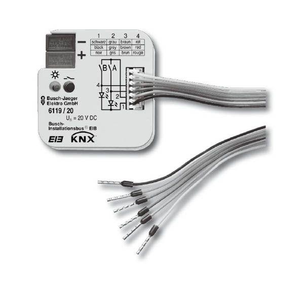  Блок вх./вых. US/U 2.2 для 2-х потенциально независимых контактов UP ABB GHQ6310074R0111 