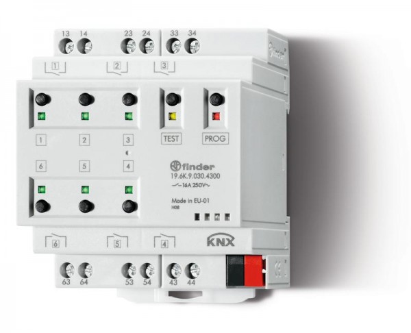  Устройство переключения KNX выход 6х16 А FINDER 196K90304300PAS 