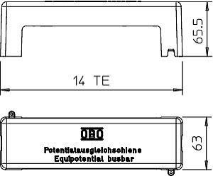  Крышка для 1801 VDE PS 1801 AH OBO 5015707 