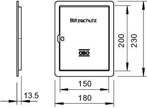  Дверца инспекционная 5800 VA OBO 5106141 