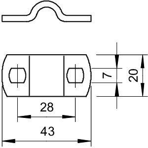  Перемычка d8-10мм оцинк. 156 K8-10 ST OBO 5228123 
