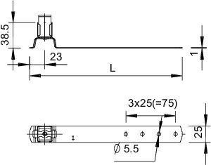  Держатель проволоки d8 для черепичной кровли 157 F-VA 280 OBO 5215579 