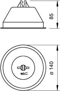  Держатель проволоки d8 для плоской кровли 165 KR RD8 PE OBO 5218861 