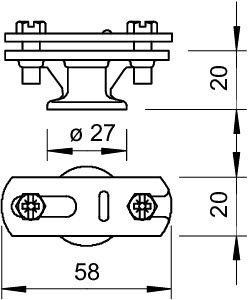  Держатель полосы с фланцем 113 BZ-FL OBO 5230446 