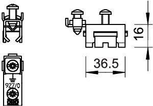  Зажим для ленты и прутка 927/SCH-K-VA OBO 5057930 