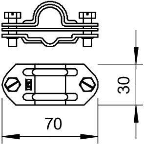  Соединитель проволоки продольный 226 ZV CU OBO 5336090 