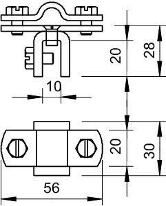  Зажим для проволоки фальцевый 270 8-10 VA OBO 5317208 