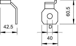  Клемма соединительная 485 M16 OBO 5240336 