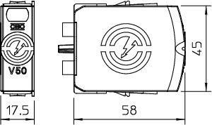  Вставка 385В CombiController V50V50-0-385 OBO 5093510 