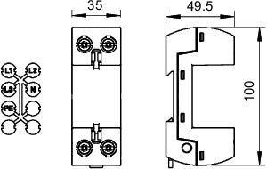  Основание УЗИП (Класс I) MC 50-B U VDE OBO 5096839 