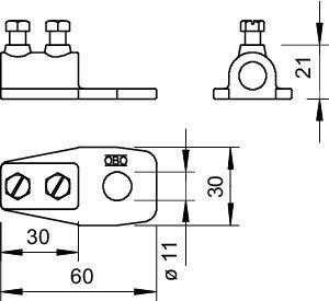  Наконечник клеммный 280 Rd 8-10 ZN G OBO 5320011 