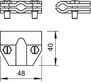  Соединитель T-образ. Rd8-10 гор. оцинк. 245 8-10 FT OBO 5311101 