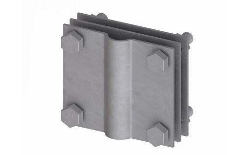  Соединитель стержень-полоса 80х70мм INOX DKC NG3116INOX 