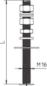  Стержень с резьбой isFang-3B-G3 V2A 430 OBO 5408973 