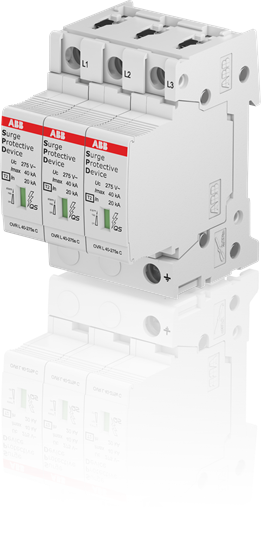 Устройство защиты от импульсных перенапр. (УЗИП) OVR T2 3L 40-275s P QS ABB 2CTB815704R1800 