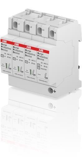  Устройство защиты от импульсных перенапр. (УЗИП) OVR T2 3L 40-275 P QS ABB 2CTB803873R2400 