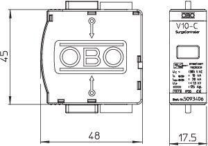  Вставка для УЗИП (Класс II+III) 385В V10-C 0-385 OBO 5093406 