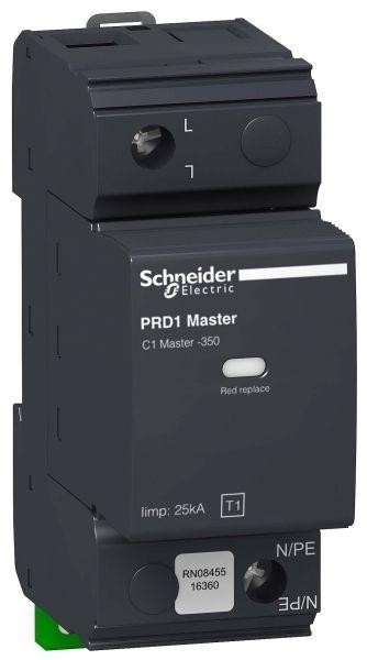  Ограничитель перенапряжения ОПН PRD1 MASTER 1P класс 1 со сменными картриджами SchE 16360 