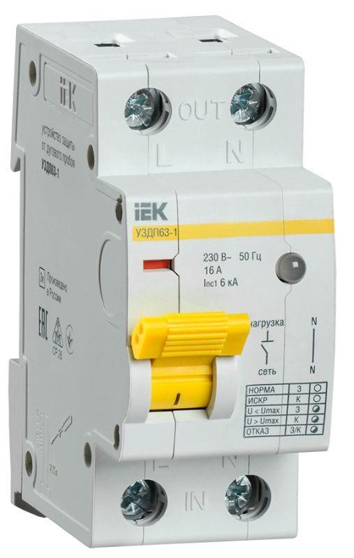  Устройство защиты от дугового пробоя УЗДП63-1 16А IEK MDP10-16 