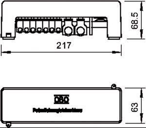  Шина уравнивания потенциалов 1801 VDE OBO 5015650 
