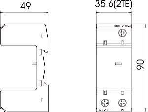  Основание УЗИП 1+NPE MB 1+NPE OBO 5096650 