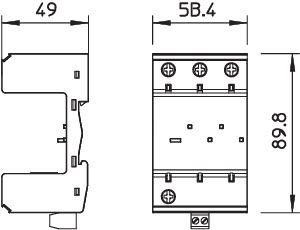  Основание УЗИП 2+NPE MB 2+NPE+FS OBO 5096657 