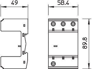  Основание УЗИП 2+NPE MB 2+NPE OBO 5096655 