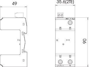  Основание УЗИП 2 пол. MB 2+FS OBO 5096654 
