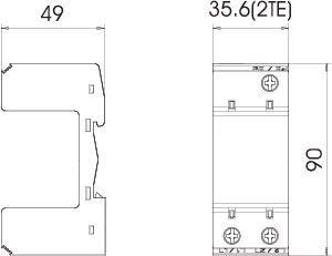  Основание УЗИП 2 пол. MB 2 OBO 5096653 