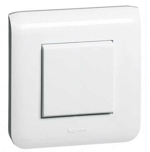  Пульт KNX Mosaic беспроводной 1-клавишный 2-кан. бел. Leg 078461 
